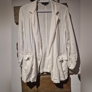 CHARLIE B Cream Women's Blazer